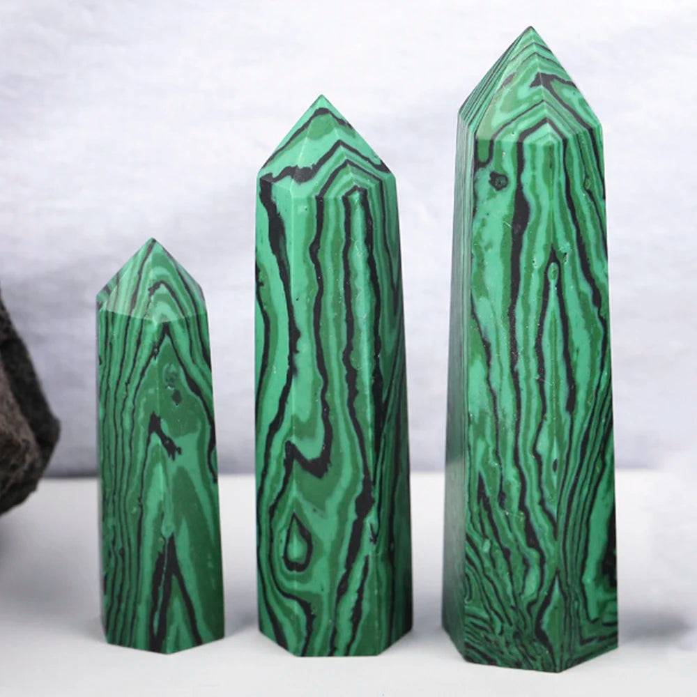 Baguettes en pierre naturelle et en cristal — Quartz rose et améthyste