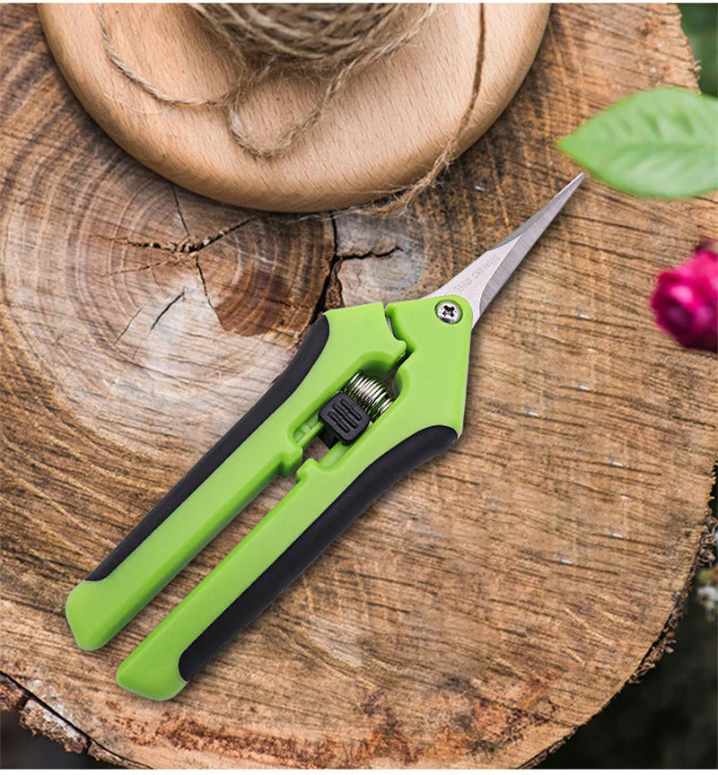 6.5 Inch Gardening Scissors Hand Pruner — Stainless Steel Blades