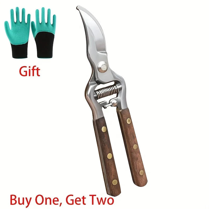 Classic Garden Pruning Shears — High Carbon Steel Blades
