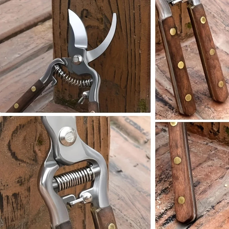 Classic Garden Pruning Shears — High Carbon Steel Blades