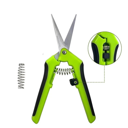 6.5 Inch Gardening Scissors Hand Pruner — Stainless Steel Blades
