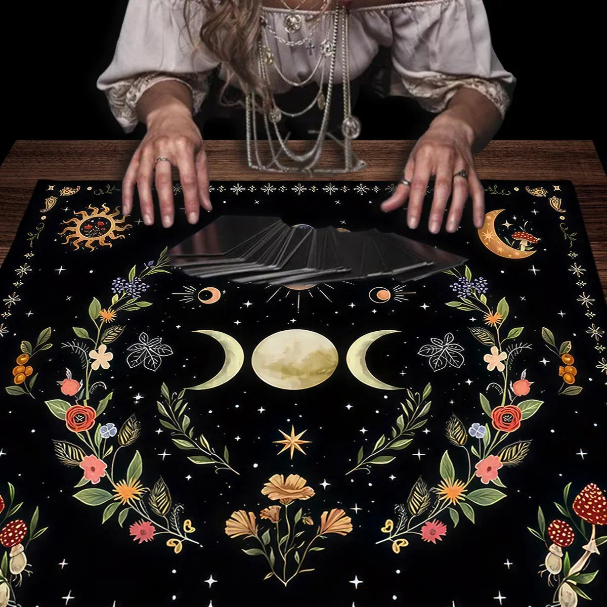 Tree of Life Tarot Card Tablecloth — Divination & Altar Mat