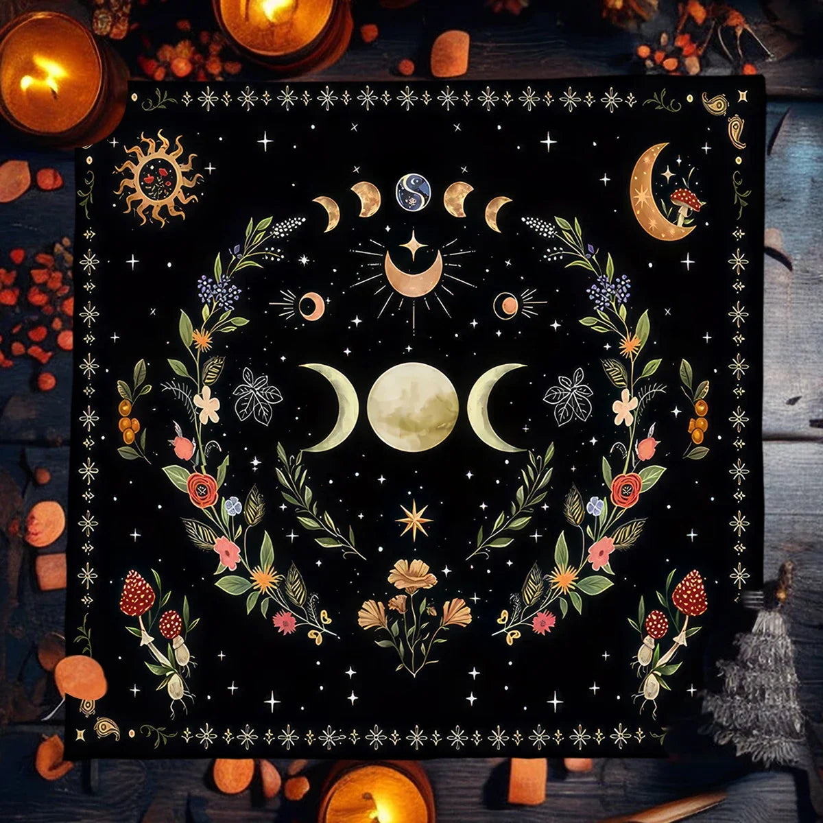 Tree of Life Tarot Card Tablecloth — Divination & Altar Mat