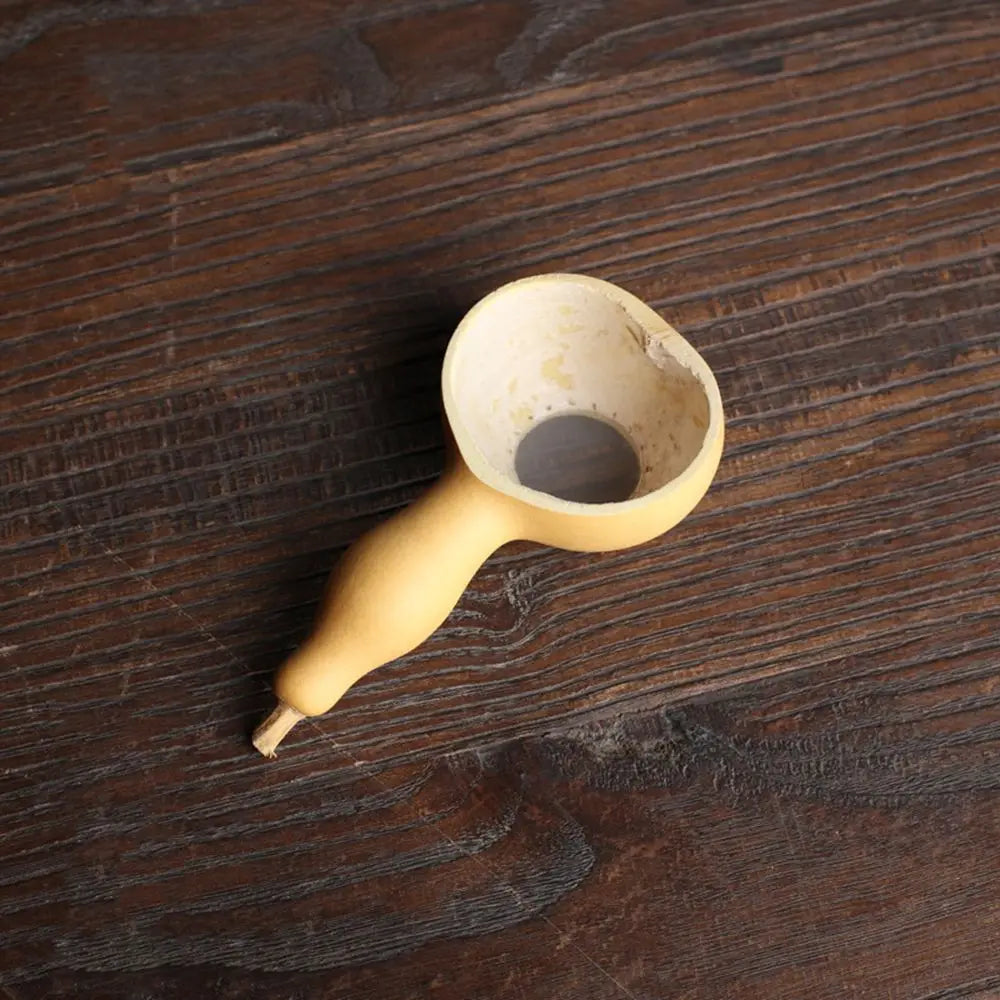 Japanese-Style Natural Bamboo Tea Scoop — Handcrafted Rattan Tea Shovel
