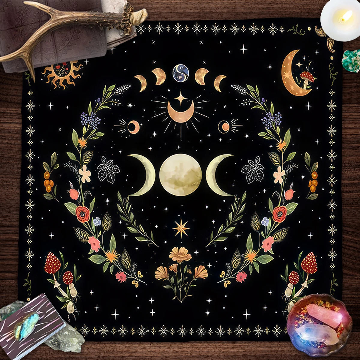 Tree of Life Tarot Card Tablecloth — Divination & Altar Mat