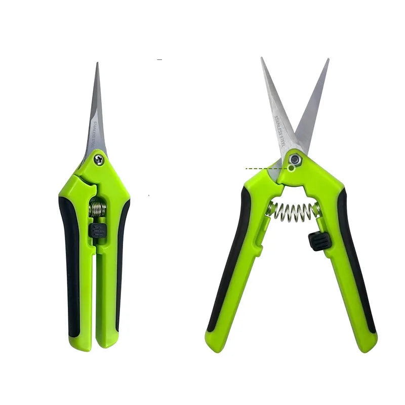 6.5 Inch Gardening Scissors Hand Pruner — Stainless Steel Blades