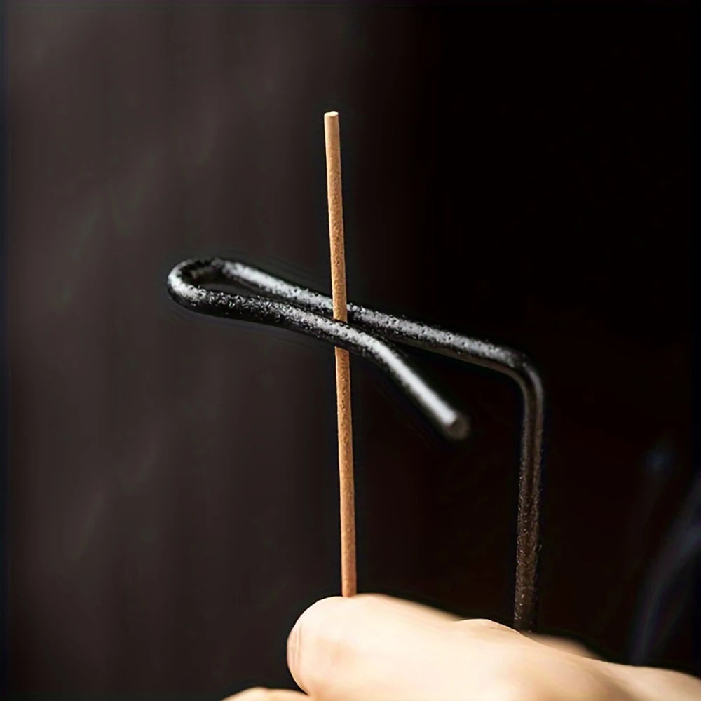 Upside-Down Wooden Incense Holder — Anti-Ash Catcher