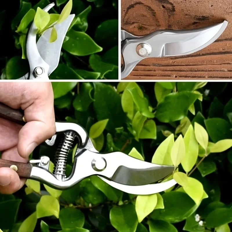 Classic Garden Pruning Shears — High Carbon Steel Blades