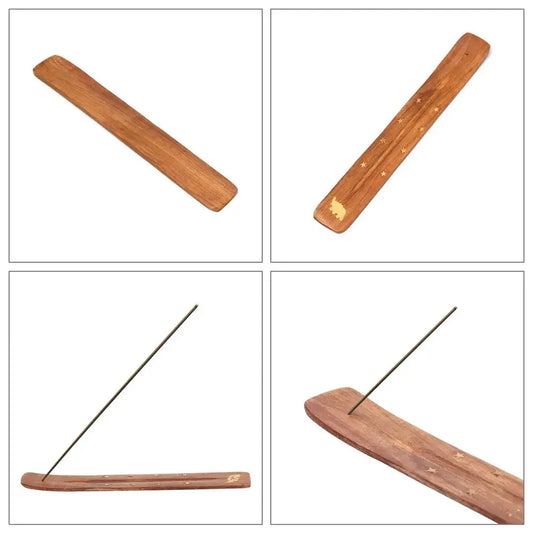 Handcrafted Buddhist Incense Holder — Aromatherapy Joss-Stick Censer & Ash Catcher